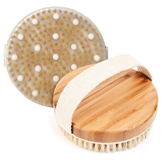 Brosse de Massage Anti-Cellulite – Soin Corps et Cuir Chevelu en Bois Naturel