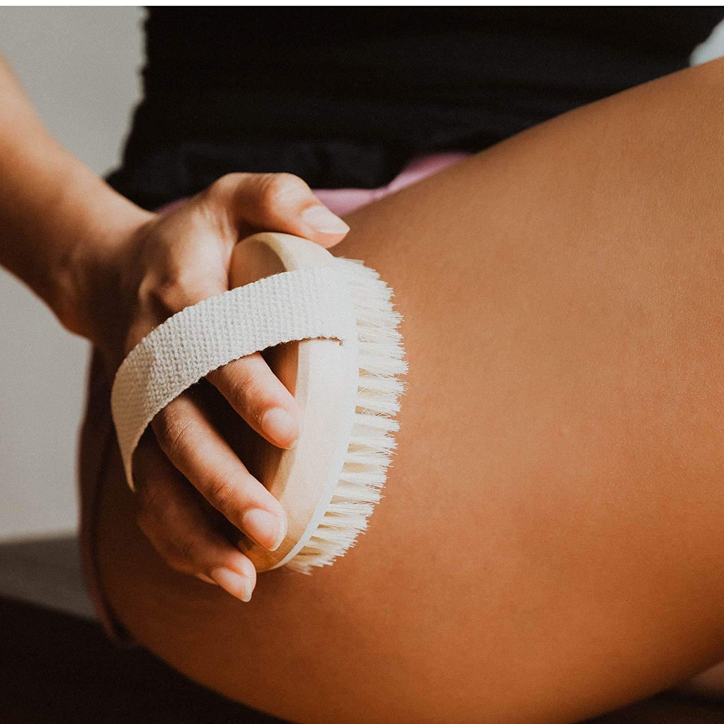 Brosse de Massage Anti-Cellulite – Soin Corps et Cuir Chevelu en Bois Naturel